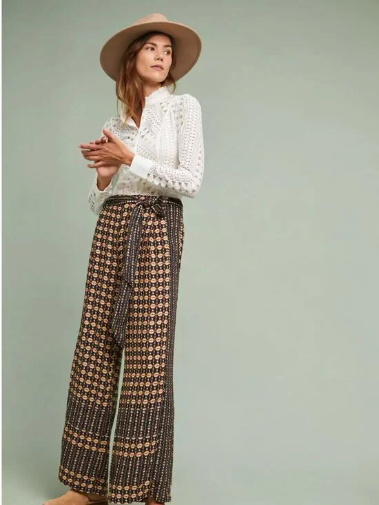 Anthropologie Lace Button Down Blouse - Picture 2 of 11